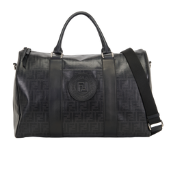 FF Logo Weekender, Canvas/Leather, Black, 7VA430, DB/S, 2*